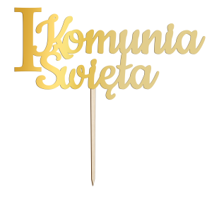 topper 1 komunia Święta różne warianty