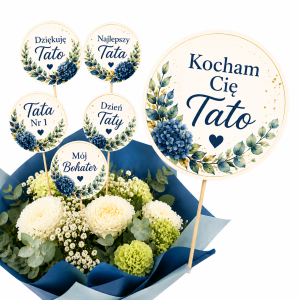 toppery 6szt. zestaw na dzień taty kocham cię tato najlepszy tata prezent