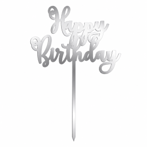 topper urodzinowy happy birthday złoty bristol