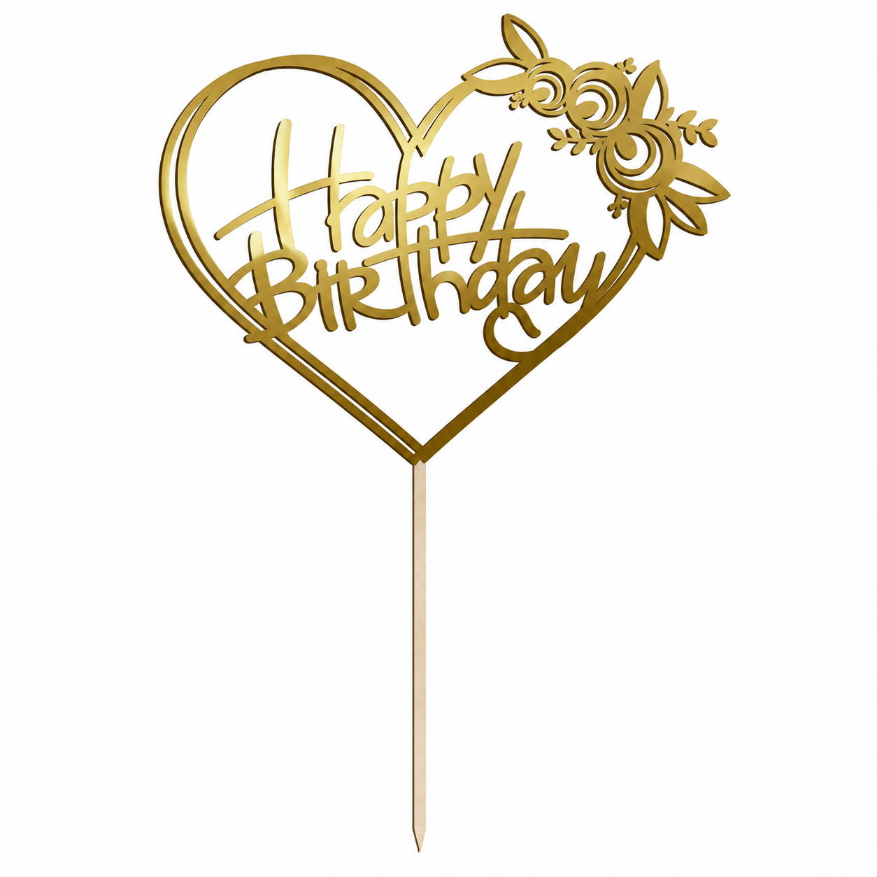topper urodzinowy happy birthday drewniany serce topper urodzinowy happy birthday drewniany serce