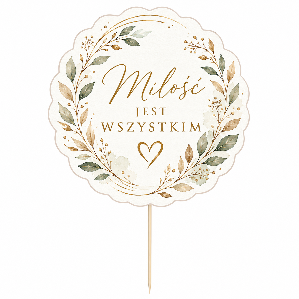 topper dekoracja na Ślub Życzenia wesele premium boho watercolour topper dekoracja na Ślub Życzenia wesele premium boho watercolour
