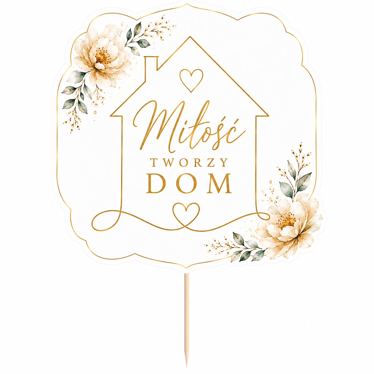 topper dekoracja na Ślub Życzenia wesele premium boho watercolour topper dekoracja na Ślub Życzenia wesele premium boho watercolour