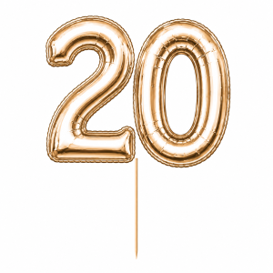 topper dekoracyjny cyfra 10 – złoty balon ok. 23 cm