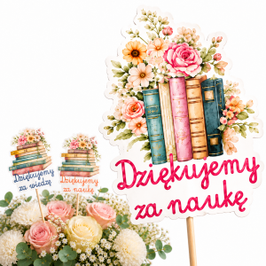 toppery zakończenie roku zestaw 6szt. dzień nauczyciela podziękowania
