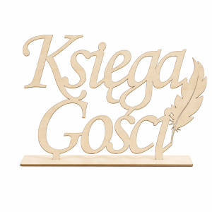 księga gości drewniany napis na stół wesele Ślub