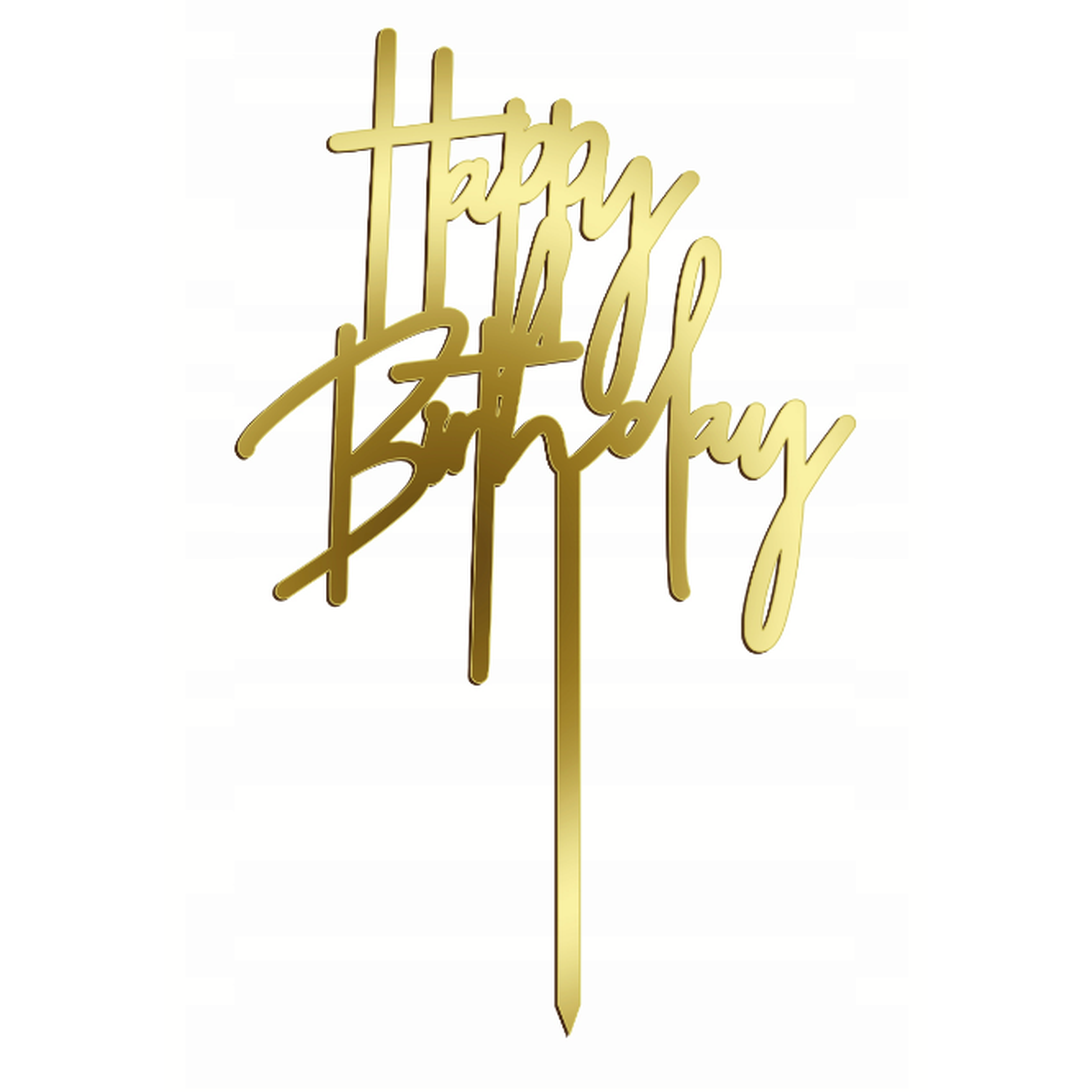 topper urodzinowy happy birthday naturalne drewno
